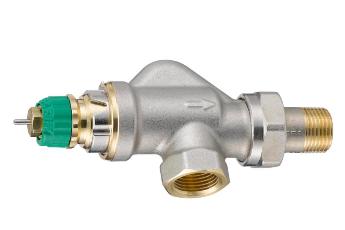 Patteriventtiili Danfoss RA-DV ulkokulma liittimin - DYNAAMINEN PATTERIVENTTIILI RA-DV DN10, ULKOKULMA, LIITTIM