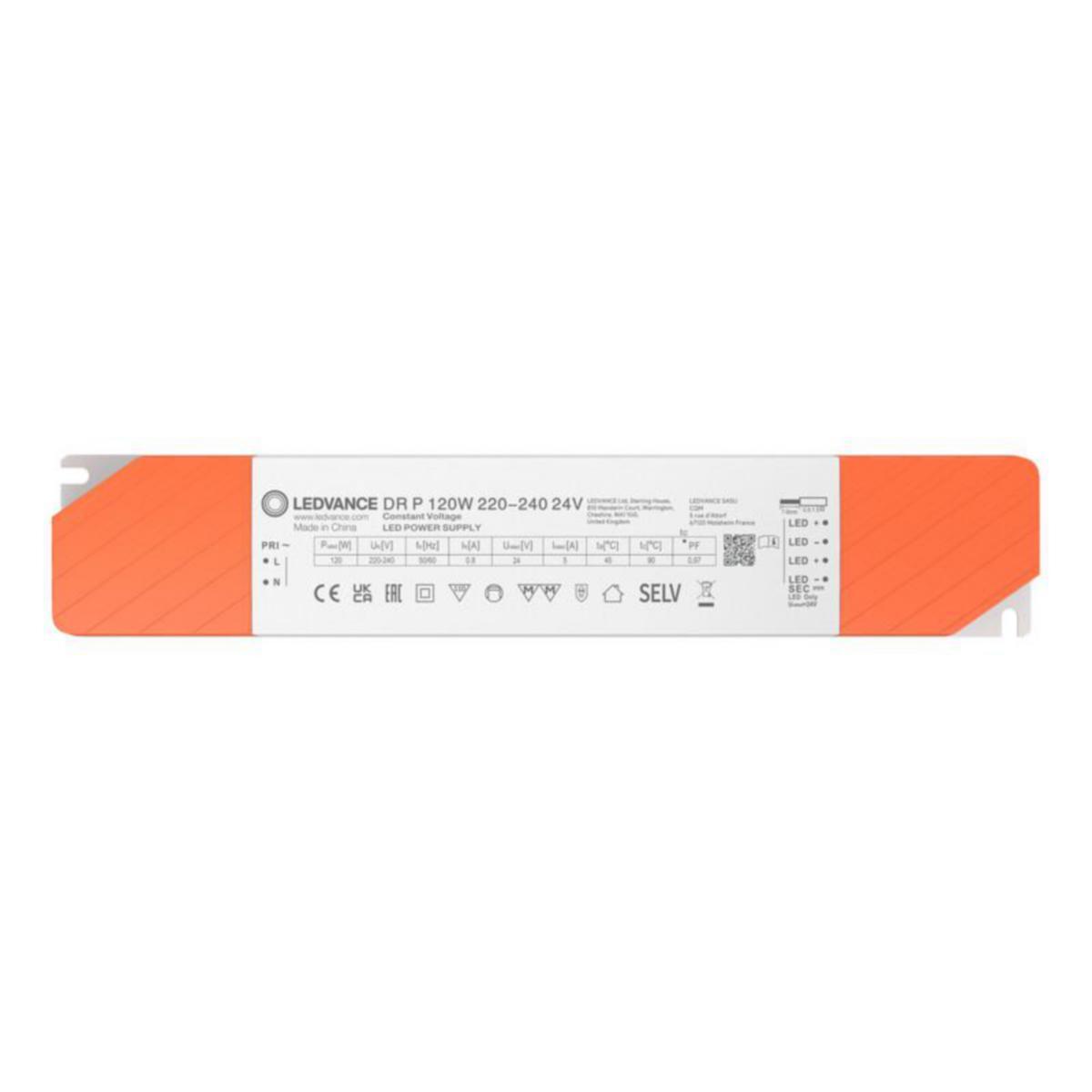 Elektroninen liitäntälaite Ledvance DR Performance CV - ELEKTR. LIITÄNTÄLAITE LEDVANCE DR P 120W 220-240V 24V ON/OFF