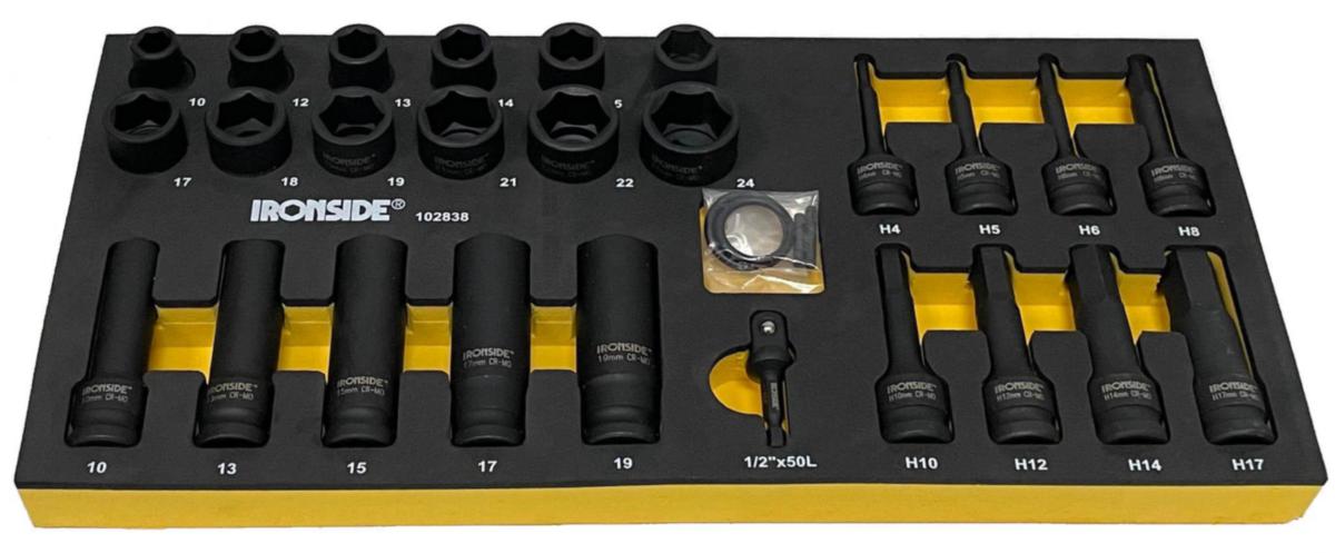 Voimahylsymoduuli Ironside 1/2" 29osaa - VOIMAHYLSYMODULI 1/2" 29 OS IRONSIDE 102838