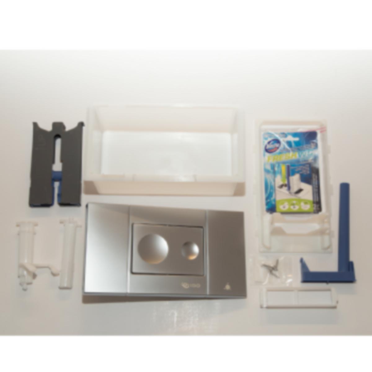 Seinä-WC huuhtelupainike IDO - HUUHTELUPAINIKE 2-H Z6908100001 IDO MATTAKROMI