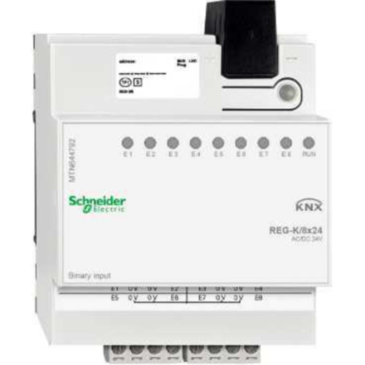 Tuloyksikkö KNX Schneider Electric SpaceLogic KNX Binääri - TULOYKSIKKÖ SPACELOGIC KNX BINÄÄRITULO /8X24