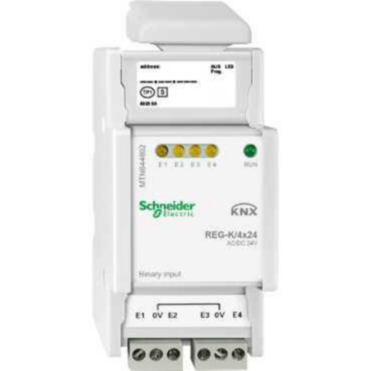 Tuloyksikkö KNX Schneider Electric SpaceLogic KNX Binääri - TULOYKSIKKÖ SPACELOGIC KNX BINÄÄRITULO /4X24