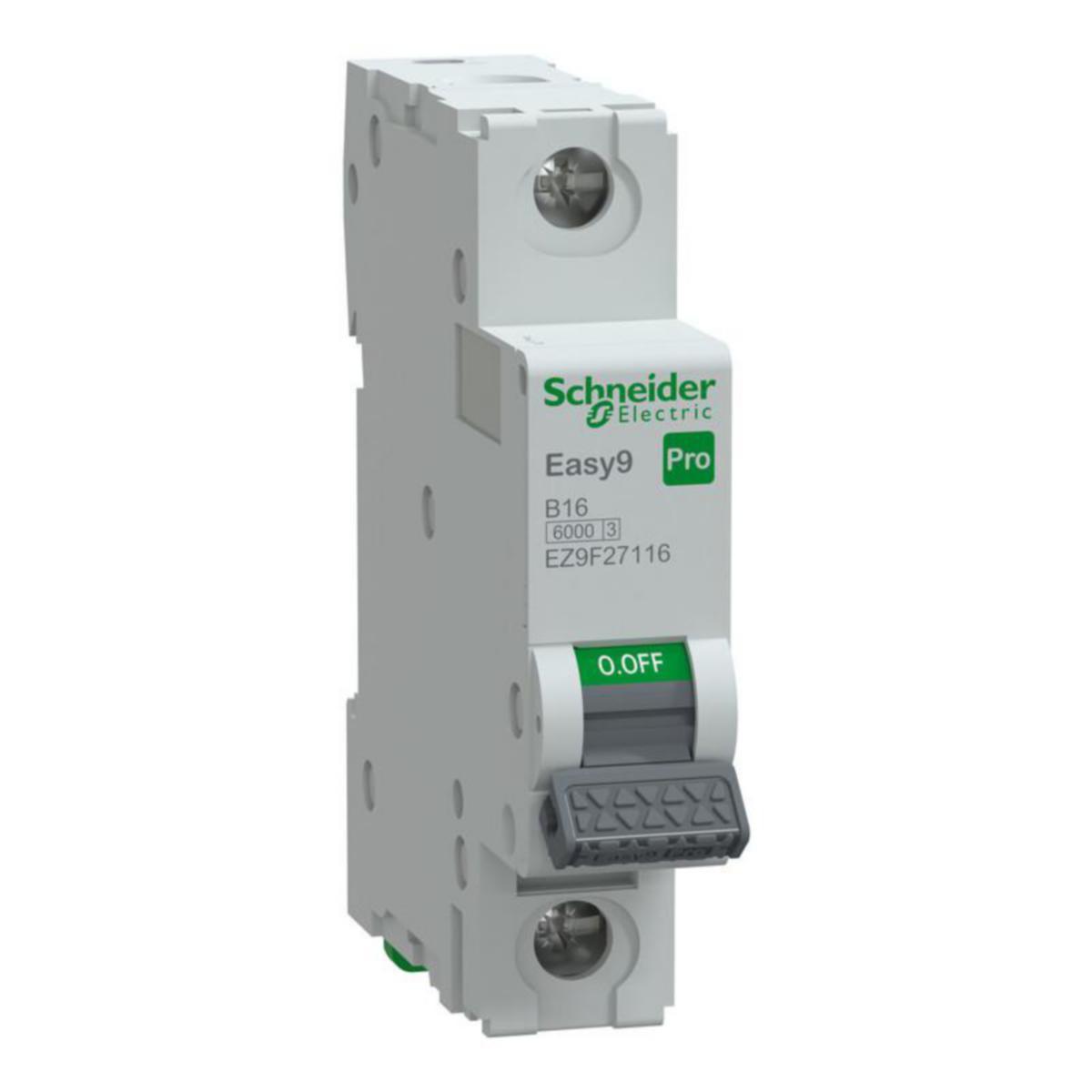 Johdonsuojakatkaisija Schneider Electric Easy9 - JOHDONSUOJAKATKAISIJA EASY9 MCB 1B16 6KA