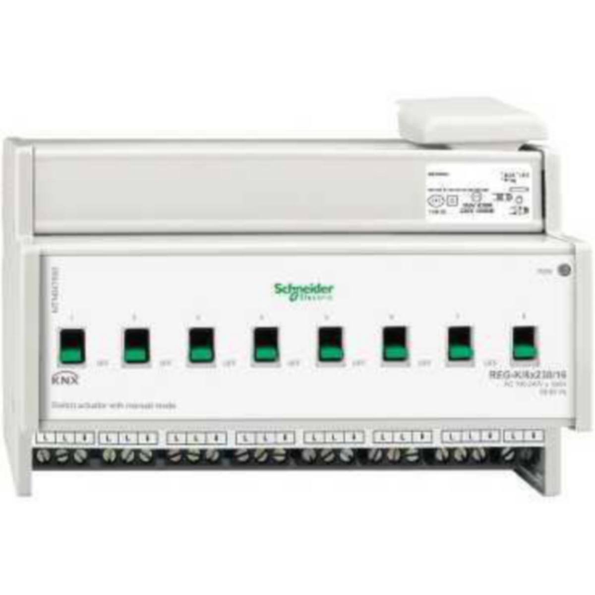 Lähtöyksikkö KNX Schneider Electric SpaceLogic KNX - LÄHTÖYKSIKKÖ SPACELOGIC KNX KYTKIN TOIM.L. 8X230/16A K.O.