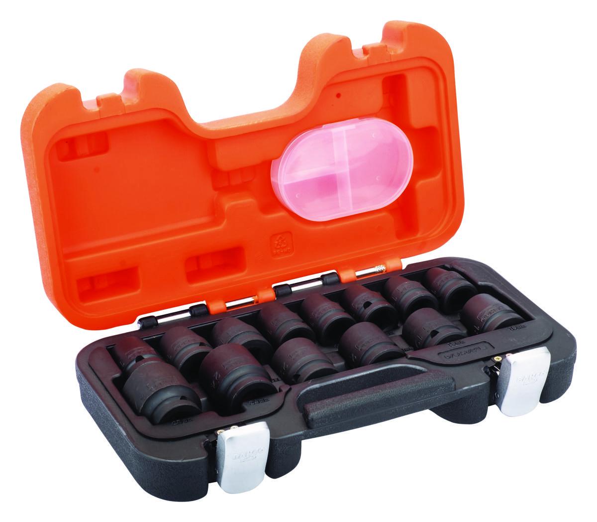 Voimahylsysarja Bahco D/S14 1/2" metrikoko - ISKUHYLSYSARJA 1/2" BAHCO D/S14