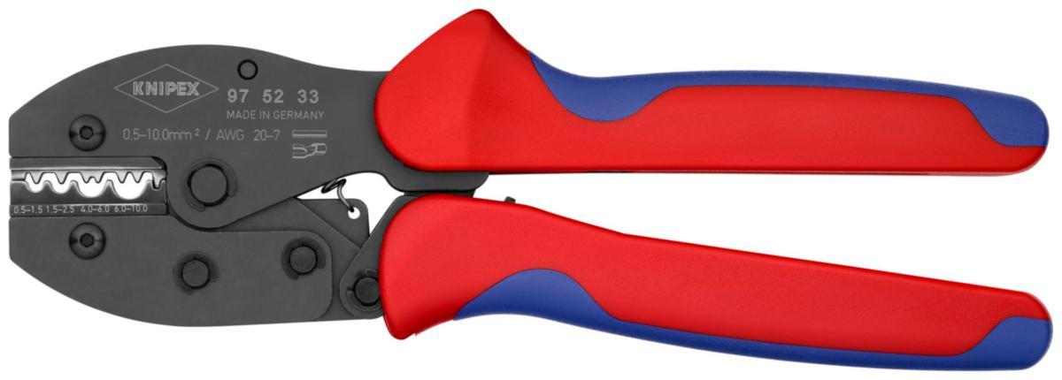 Puristuspihdit Knipex PreciForce® 9752 33 - LIITINPURISTUSPIHTI. 220MM KNIPEX PRECIFORCE®. 0.5-10 MM2