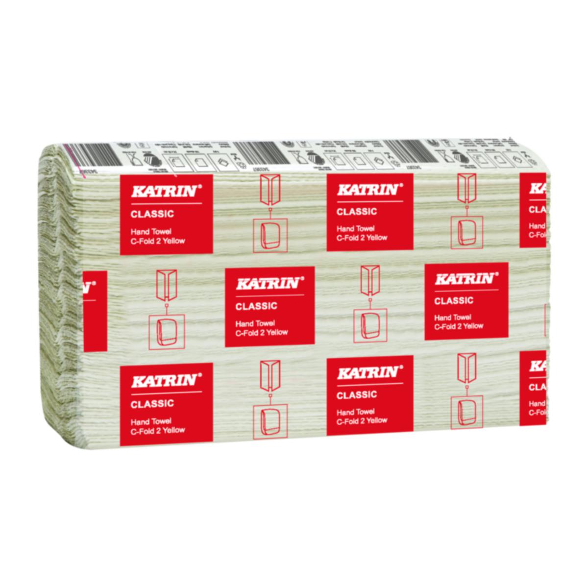 Käsipyyhe Katrin Classic C-taitto - KÄSIPYYHE KELTAINEN 16 NIP KATRIN CLASSIC C-FOLD 2-KERT.
