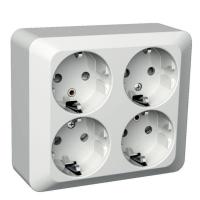 Pistorasia Schneider Electric Exxact 4-pr pinta