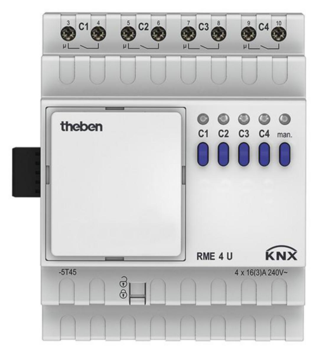 Lähtöyksikkö Theben RME 4 U - LÄHTÖYKSIKKÖ THEBEN RME 4 U KNX