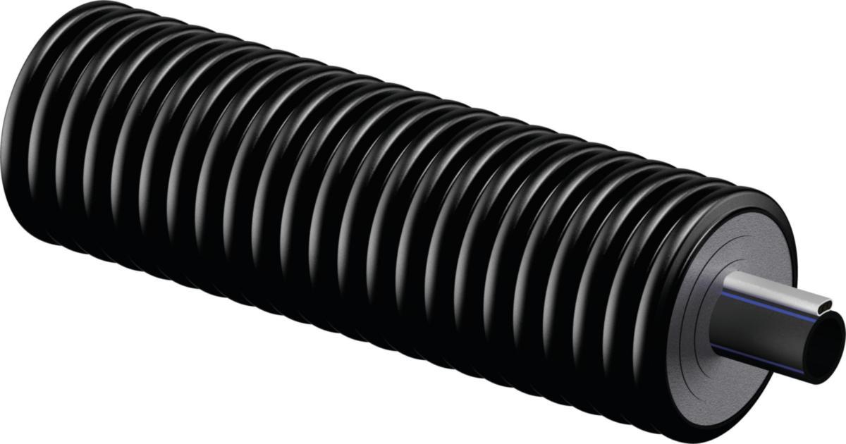 Kylmävesiputki Uponor Ecoflex Supra Standard valkoinen - KYLMÄVESIPUTKI KAAPELI JA ERIS 50X4,6/90 2X0,05 OHM/M VALK.