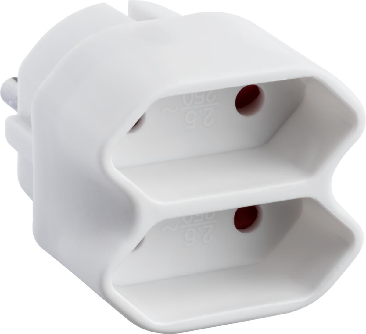 Haaroitin, europistoke, maadoittamaton, 2-haarainen - HAAROITUSPISTOKE 2-OS EURO VALKOINEN