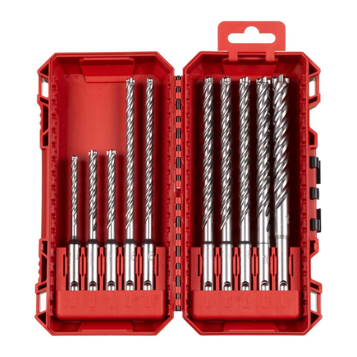 Vasaraporanteräsarja Milwaukee SDS+ MX4 PF SET 10P - VASARAPORASARJA MILWAUKEE SDS+ MX4 PF 10KPL