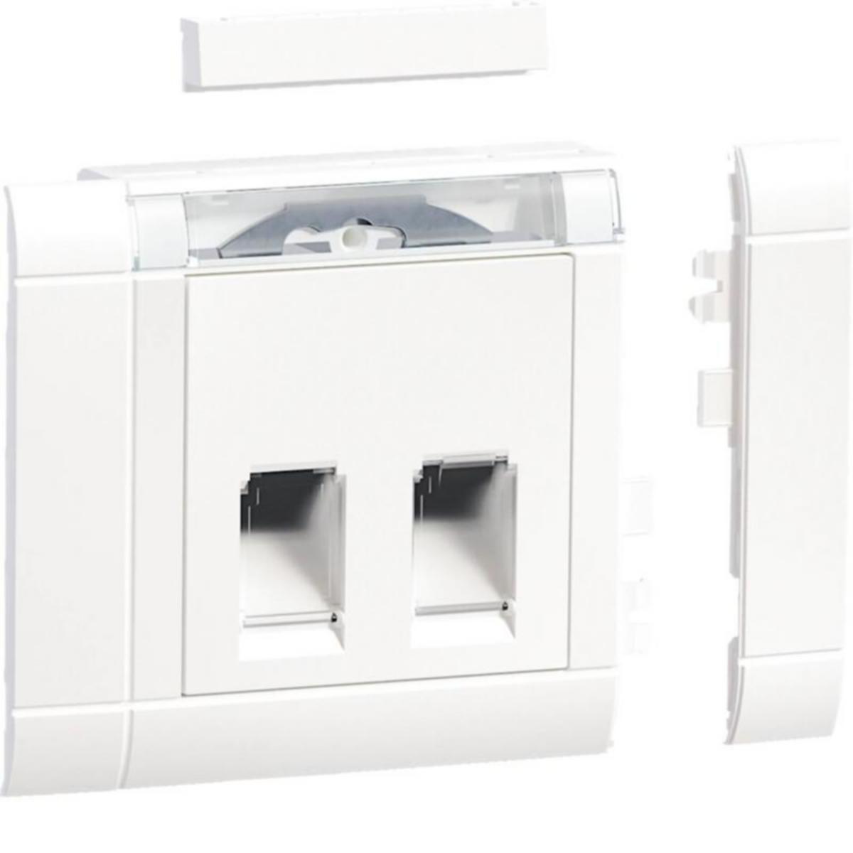 Kanavadatarasiapakkaus Hager Ecoline - KANAVADATARASIA ECOLINE GSETDM102 2XRJ45 KEYSTONE LVA