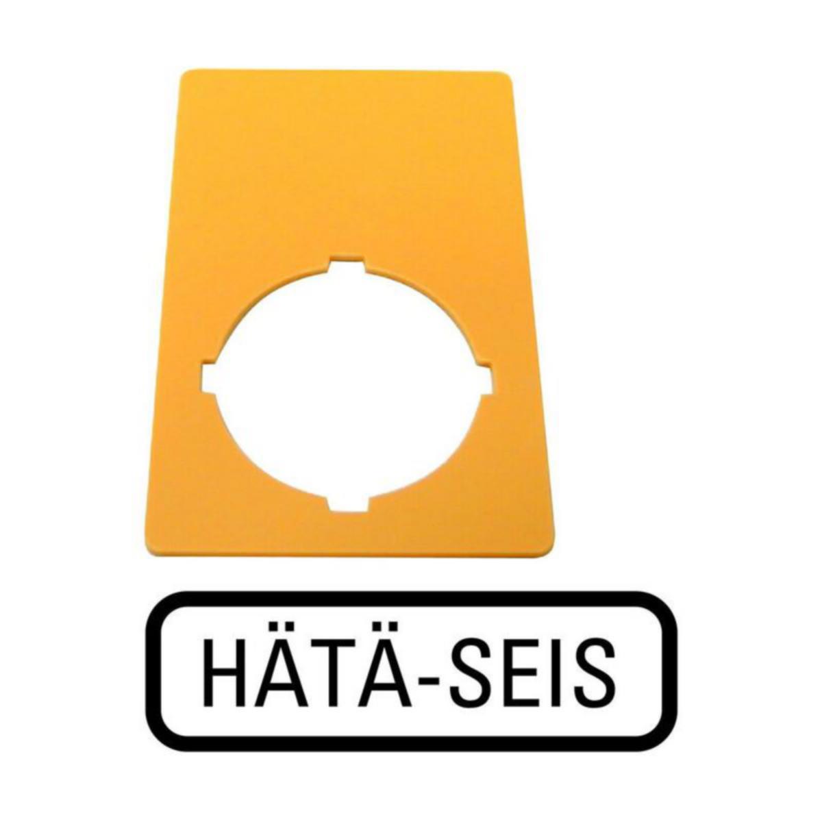 Hätä-/seis-kilpi RMQ-Titan, Eaton - HÄTÄ-/SEIS KILPI RMQ-TITAN M22-XZK-SF99 FI HÄTÄ-SEIS