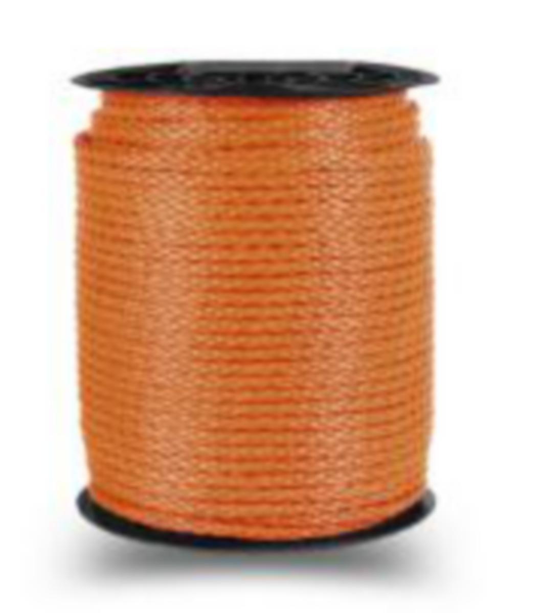 Köysi Piippo palmikoitu polyeteeni - KÖYSI POLYETEENI PALMIKOITU PIIPPO ORANSSI 5MM N.230M/RLL