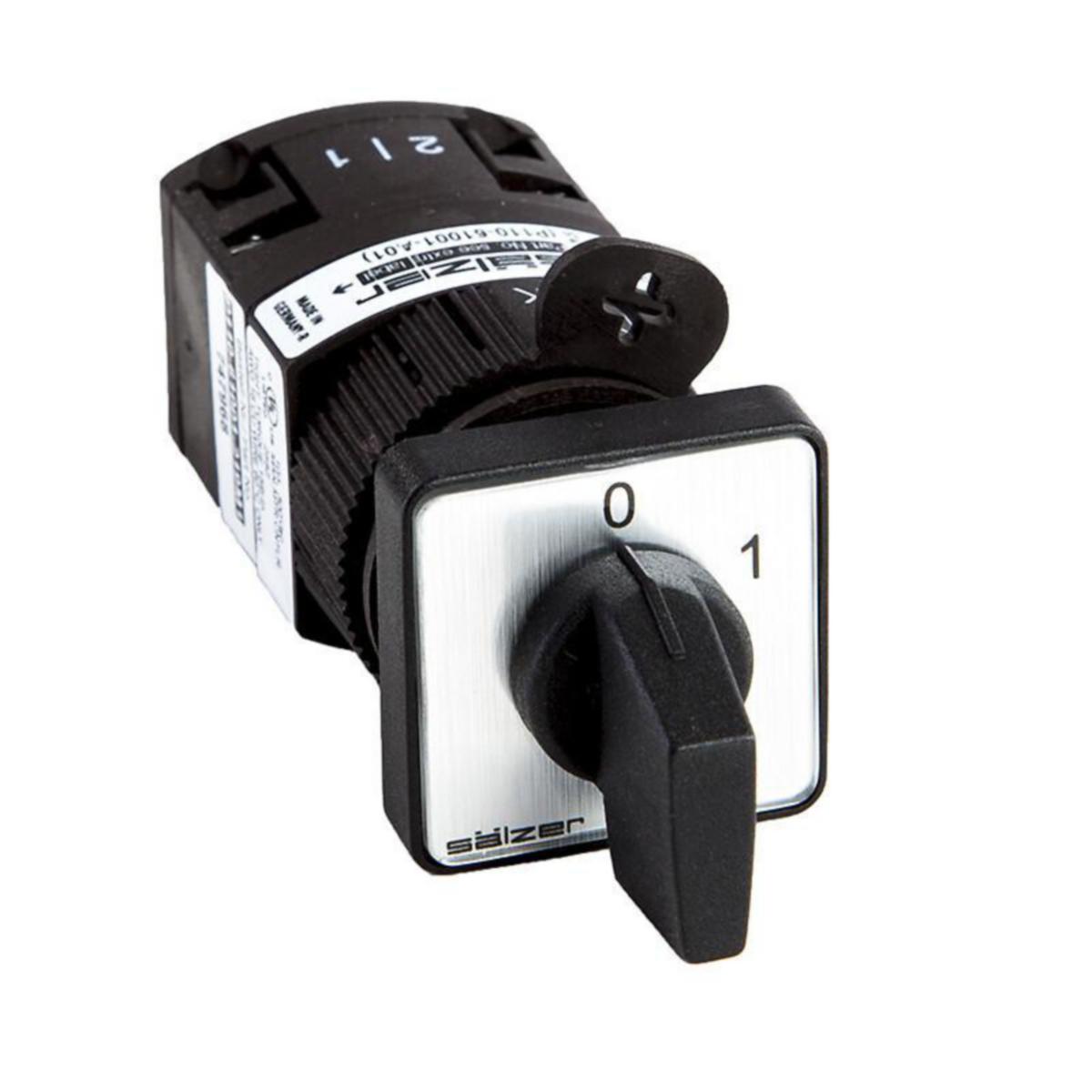 Nokkakytkin, Sälzer - NOKKAKYTKIN VAIHTO SÄLZER P110 0-1 1N 10A Ø22.5