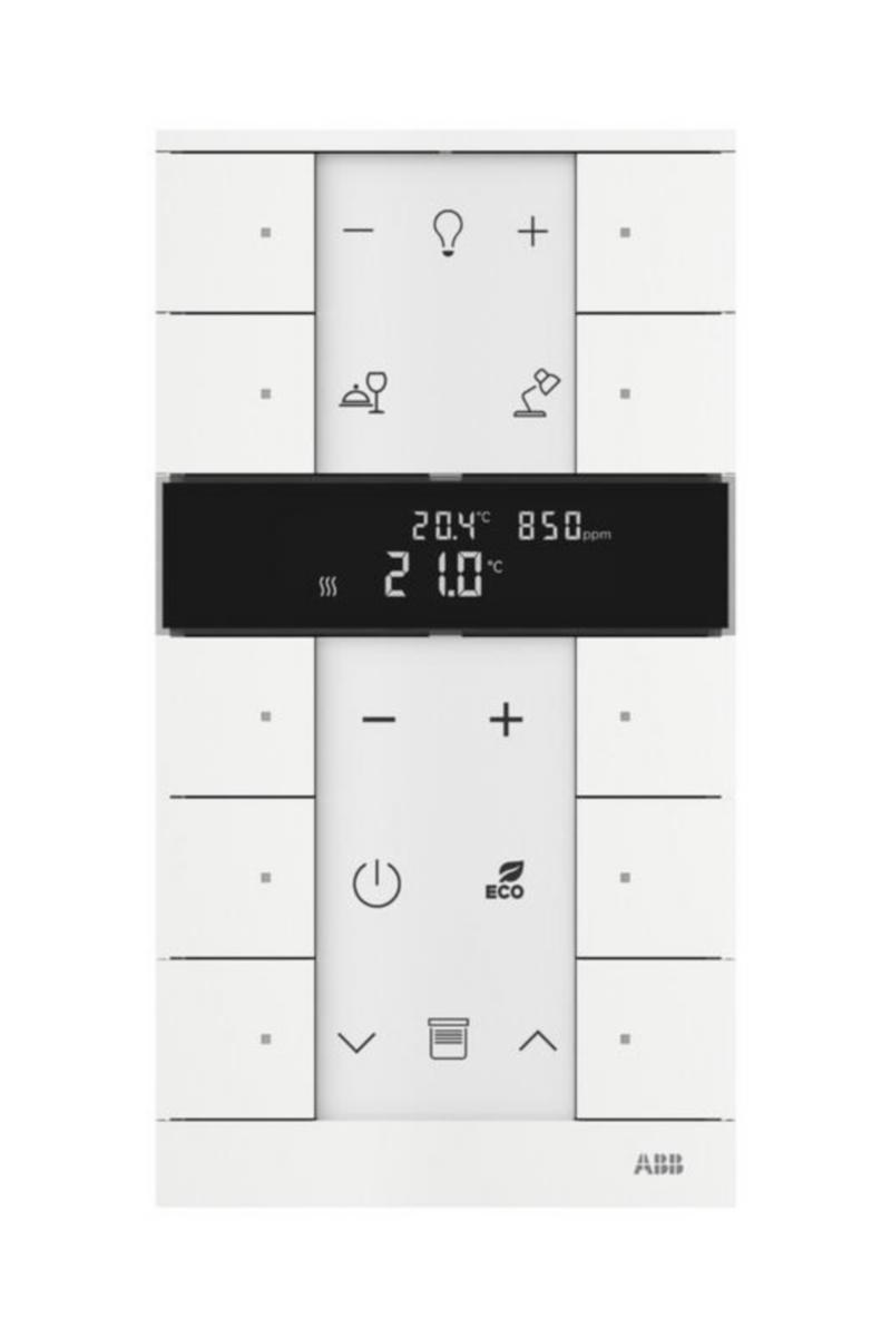 Huonetermostaatti ABB-free@home - HUONETERMOSTAATTI ABB FREEHOME 10-OS T CO2 RH VOC MVAL