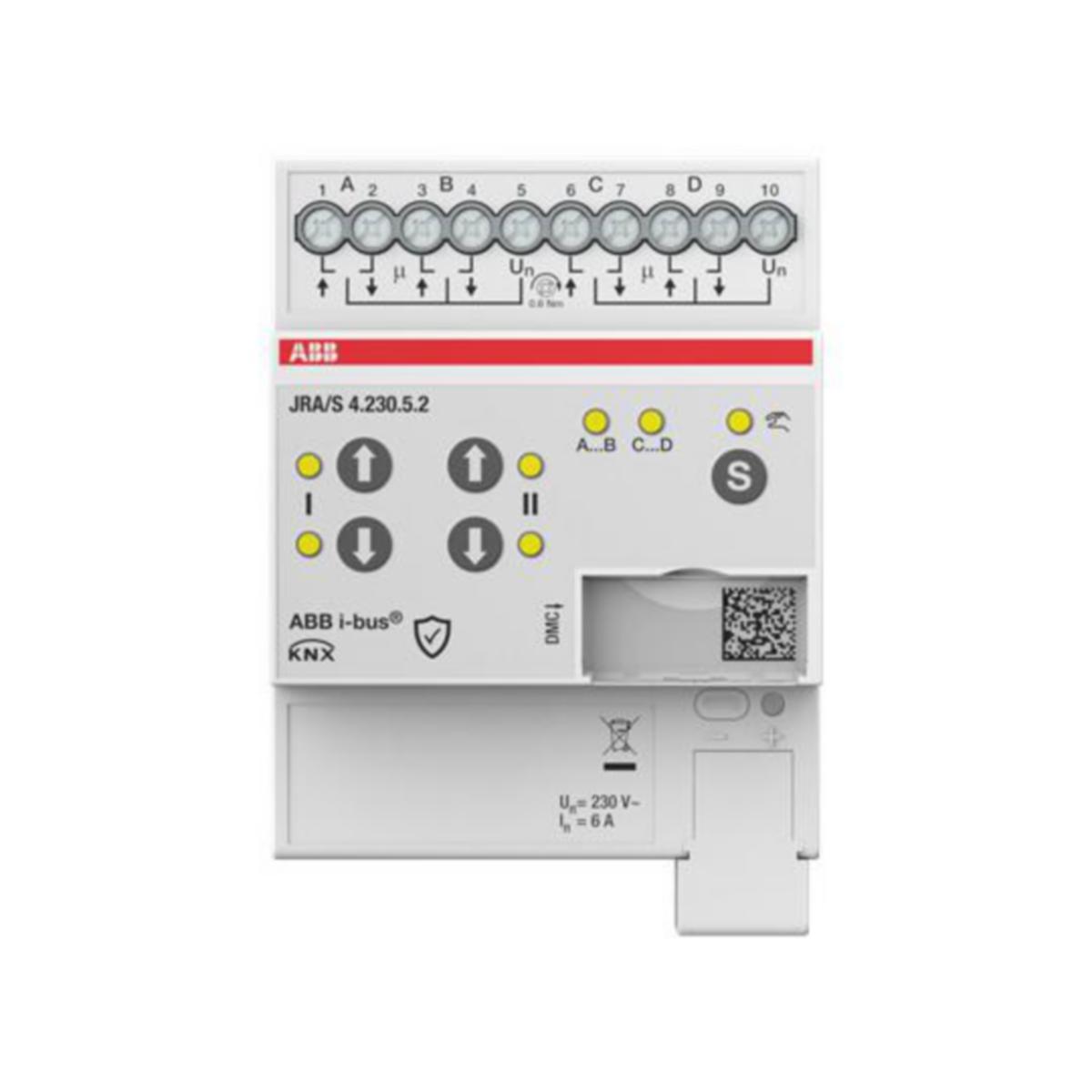Lähtöyksikkö verho KNX ABB - LÄHTÖYKSIKKÖ VERHO KNX ABB VERHOLÄHTÖ 4X6A 230VAC T
