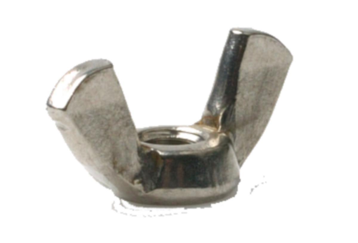 Siipimutteri DIN 315 kirkassinkitty - SIIPIMUTTERI SINKITTY M12 ZN DIN 314