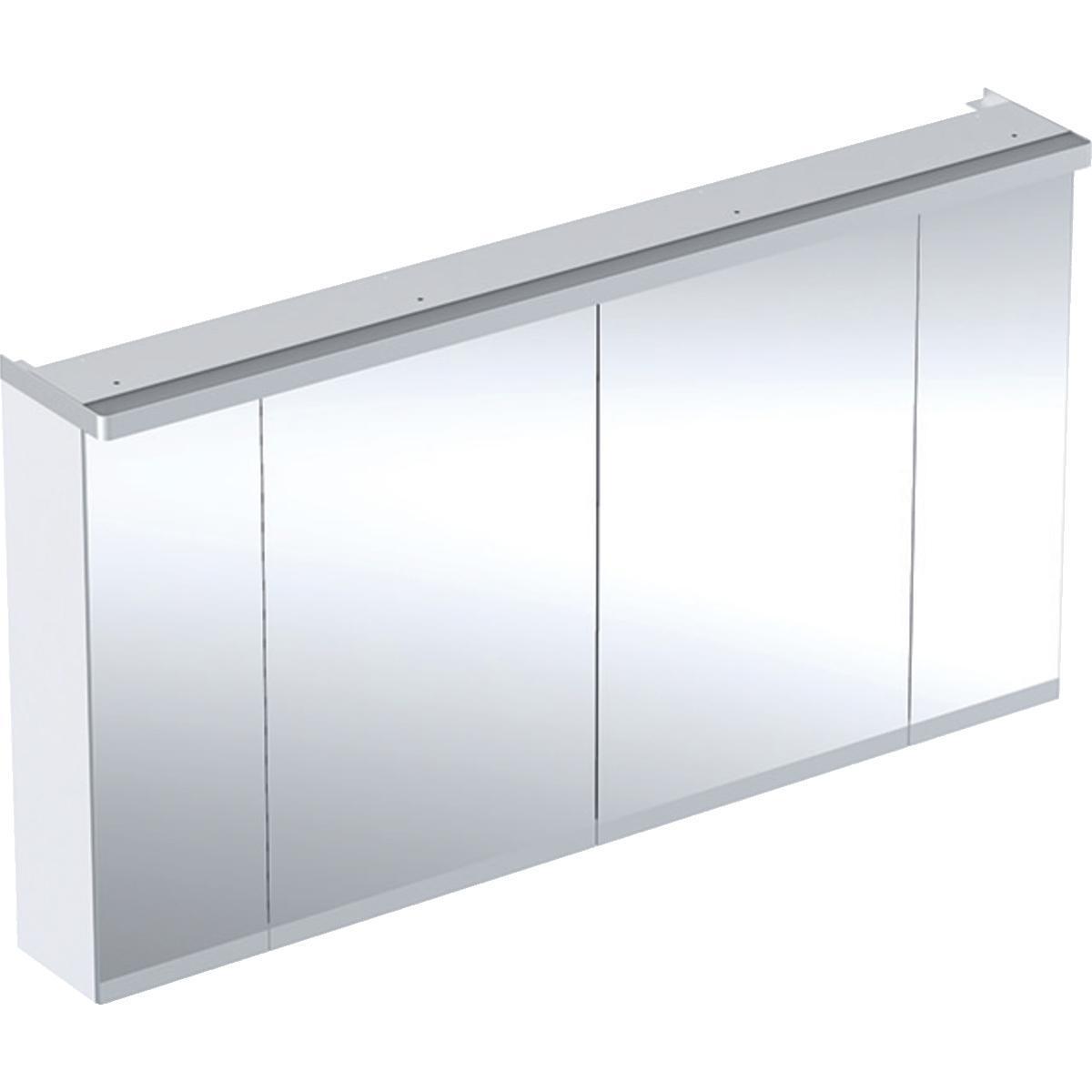 Peilikaappi IDO Glow valolla, neljällä ovella 1200 mm - PEILIKAAPPI GLOW 96503-21-501 1200 VALK.