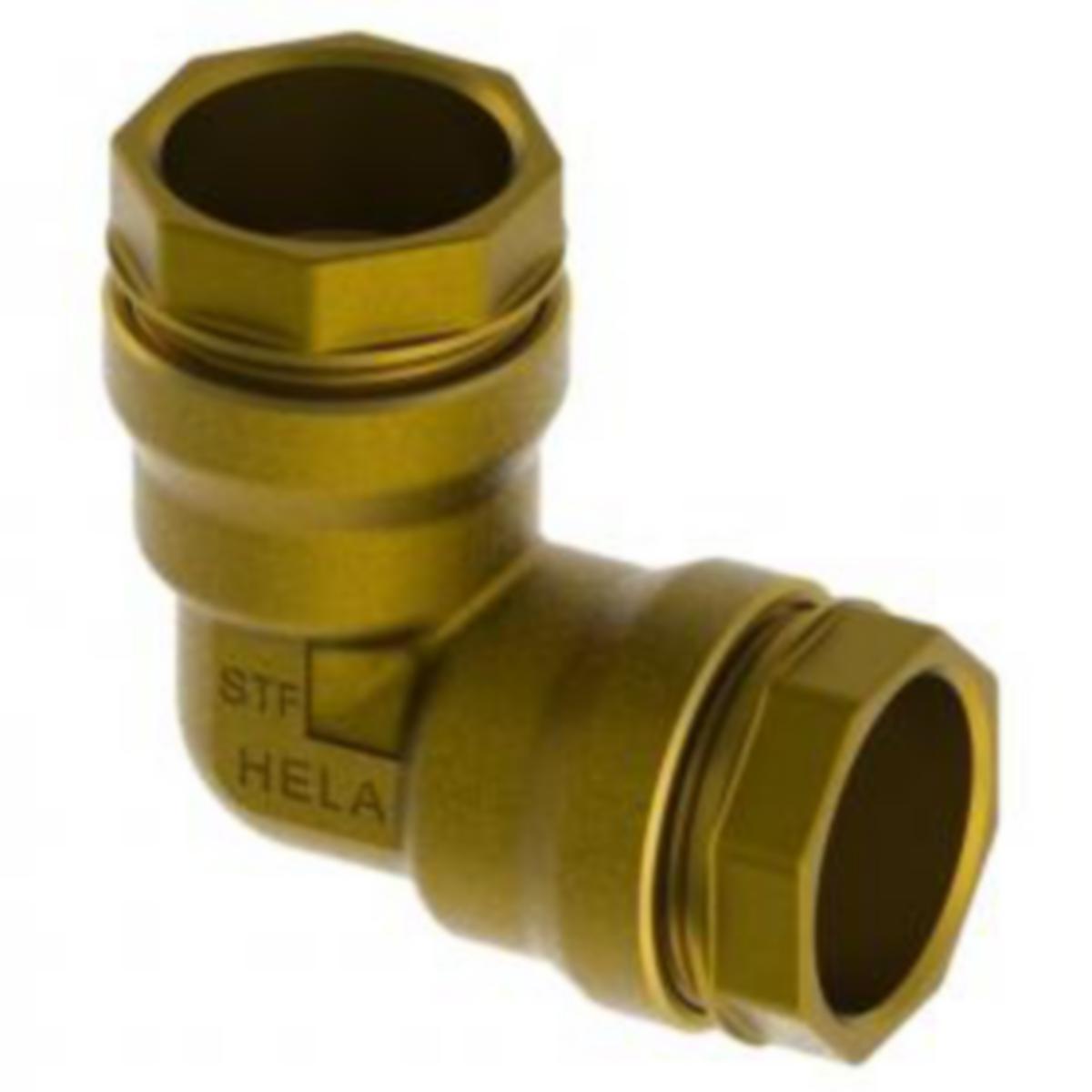 Kulmaliitin 90° HELA 230 mu/mu - MUOVIPUTKEN PUSERRUSLIITIN MS 40 KULMA HELA 230