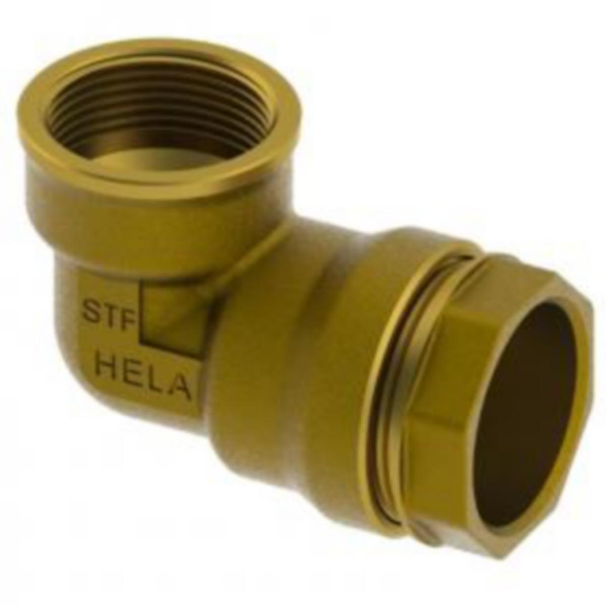 Kulmaliitin 90° HELA 232 mu/sk - MUOVIPUTKEN PUSERRUSLIITIN MS 11/4 X 40 SK KULMA HELA 232