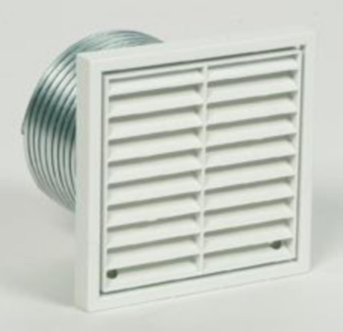 Seinäläpivienti ja säleikkö Systemair BF/CBF - SEINÄLÄPIV. JA SÄLEIKKÖ BF/CBF BVK 120