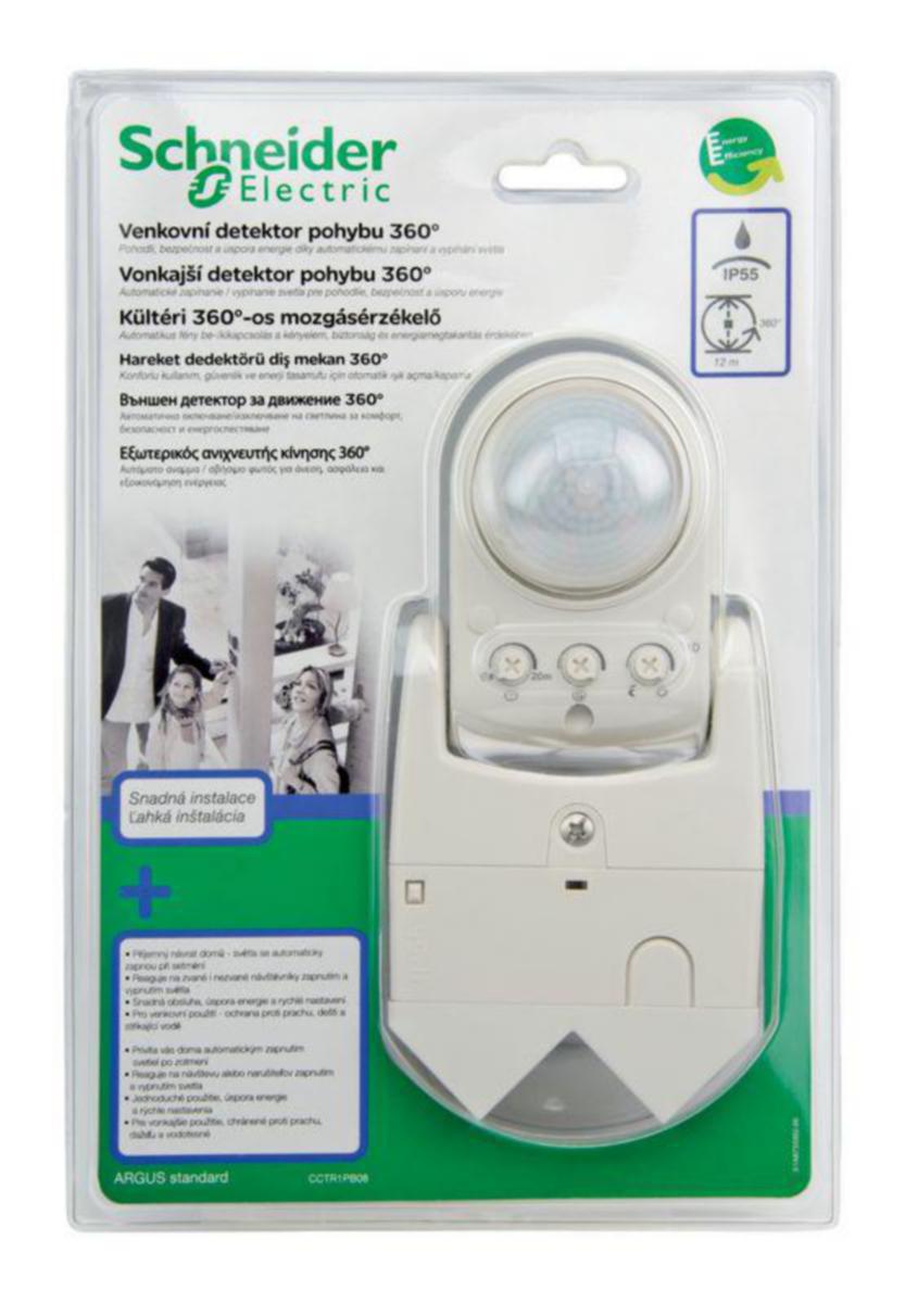 Liiketunnistin Schneider Electric ARGUS - Kuluttajapakkaus (DIY) - LIIKETUNNISTIN ARGUS LIIKETUNNISTIN 360 IP55 DIY