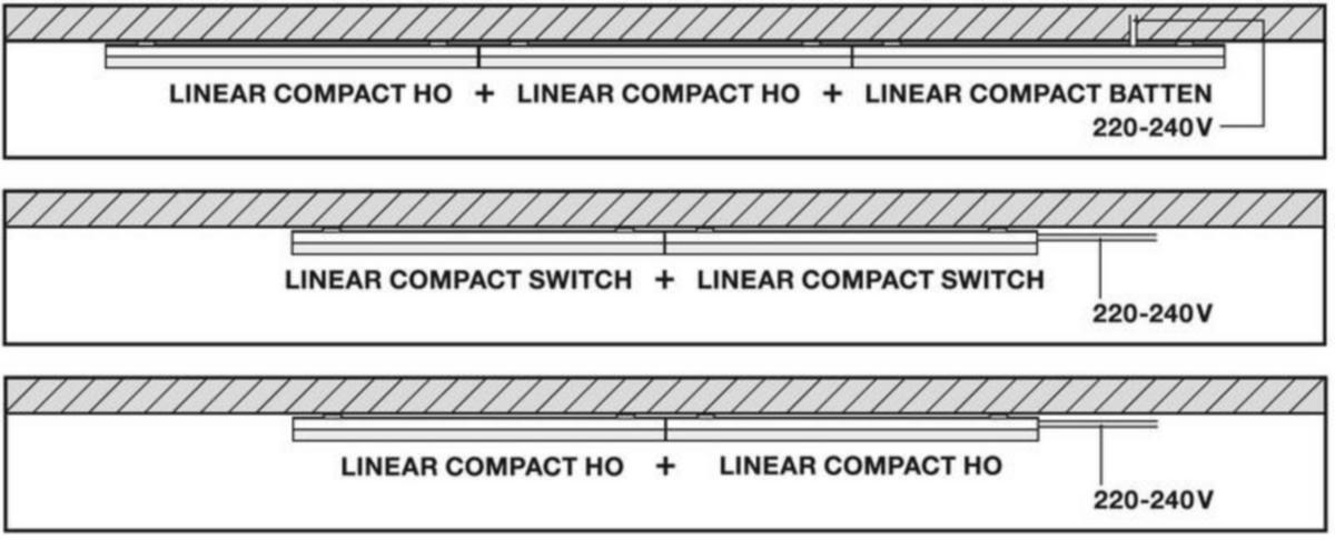 Yleisvalaisin p linear compact ln comp switch 900 12w/400...