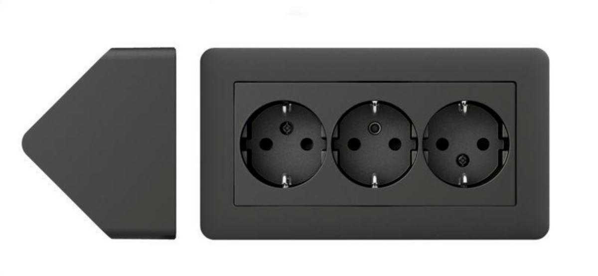 Kulmapistorasia Exxact – Kuluttajapakkaus (DIY) - PISTORASIA EXXACT 3-OS KULMA-AS ANTR 1kpl