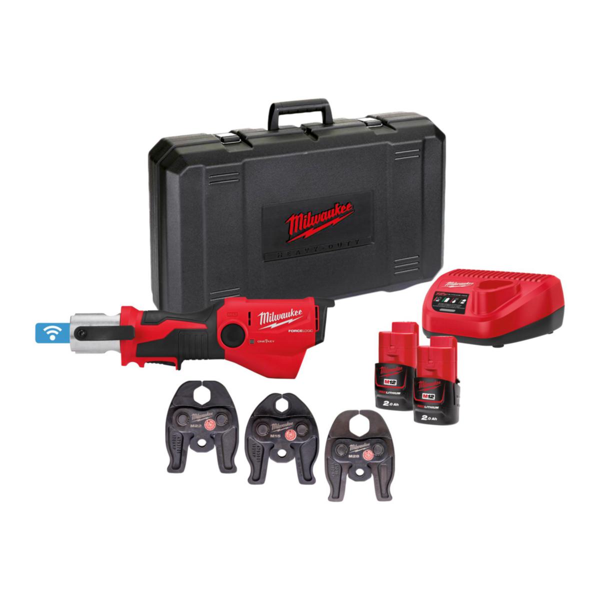 Akkupuristustyökalu Milwaukee M12 ONEHPT-202C M-Sarja - AKKUPURISTUSTYÖKALU MILWAUKEE M12 ONEHPT-202C M-SE