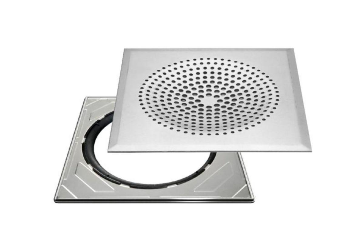 Neliökansi Vieser Modern säädettävällä teräskehyksellä - LATTIAKAIVON NELIÖK+RST-KEHYS VIESER MODERN 197x197 RST