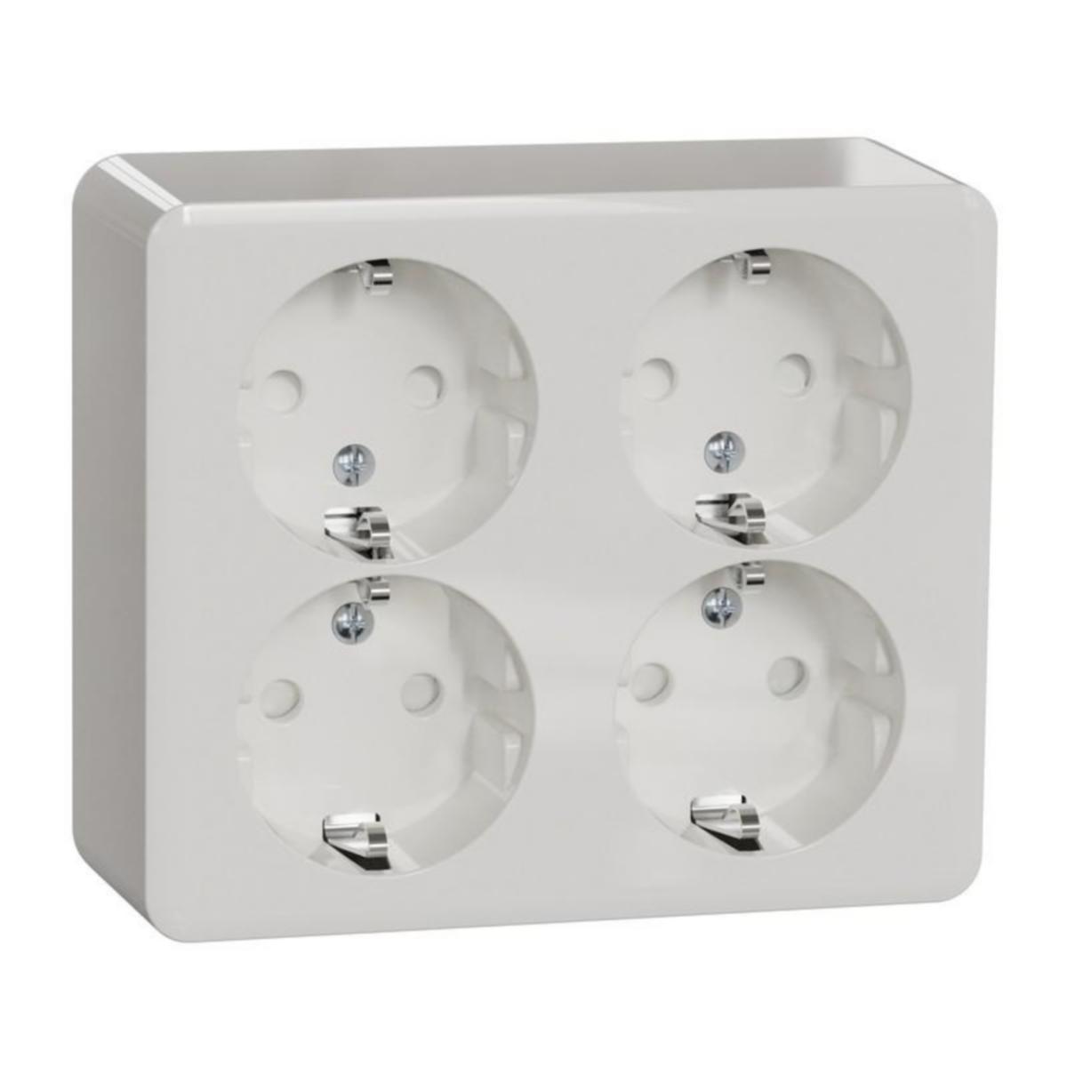 Pistorasia Schneider Electric Exxact 4-osainen IP21 - PISTORASIA EXXACT 4S/16A/IP21 PPJ 2X VAL