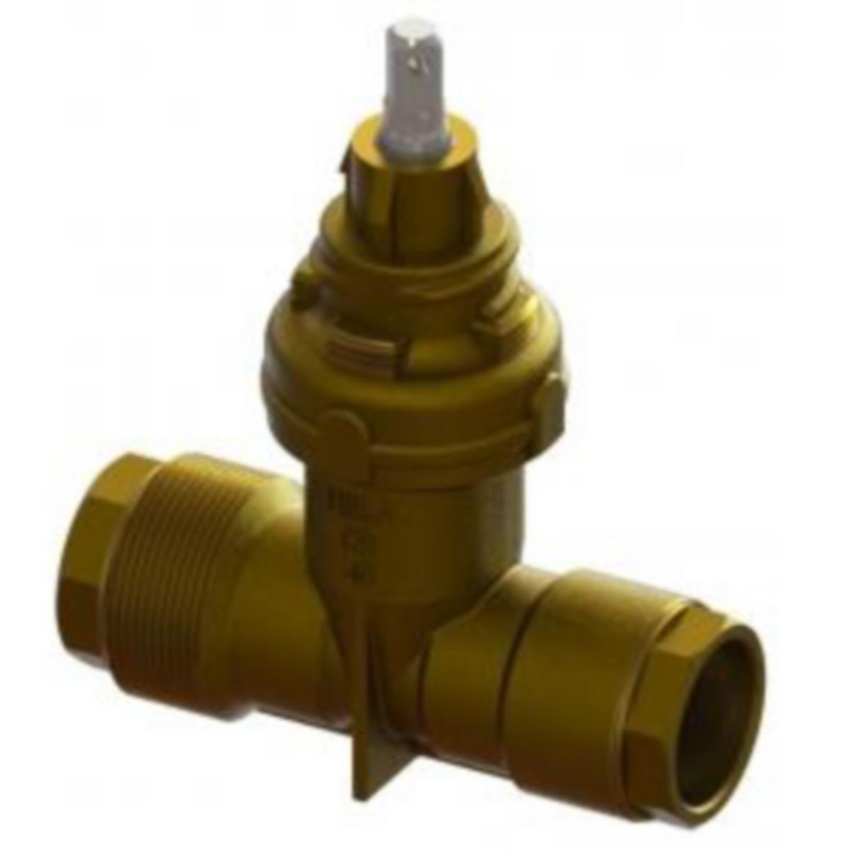 Talosulkuventtiili HELA 703 messinkiä pistoliittimin - TALOSULKUVENTTIILI 32/32X2 HELA 703 PISTOLIIT.