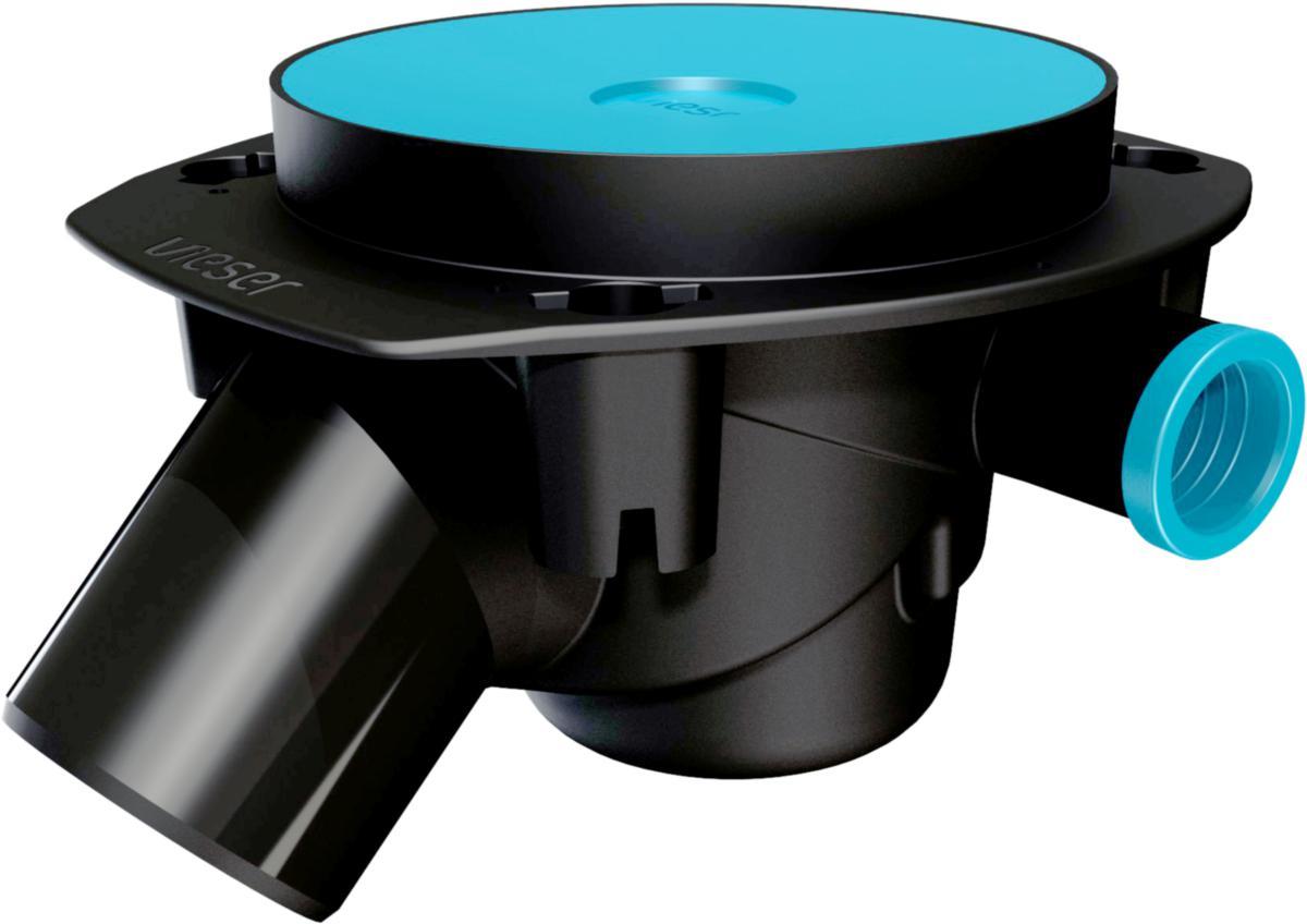 Kulmakaivo Vieser One (ilman valutukia) sivuliitännällä - LATTIAKAIVO KULMA 45 AST VIESER ONE 75 3X32/40 SIVUL.