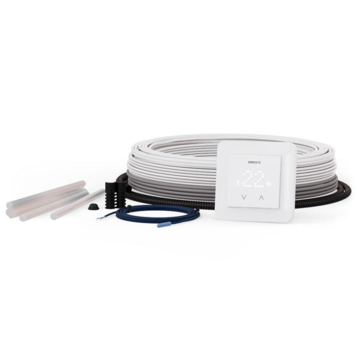 Lattialämmityskaapeli Ebeco Cable Kit 300 - LATTIALÄMMITYSKAA CABLE KIT300 11W/M,124M,1380W+EB300