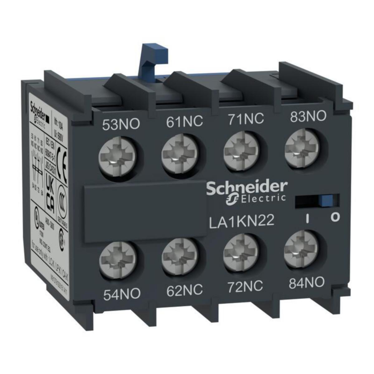 Apukosketinlohko Schneider Electric TeSys - APUKOSKETIN TESYS LA1KN22, PÄÄLLE 2S+2A