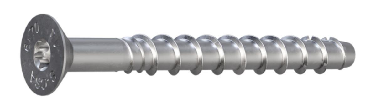 Betoniruuvi Sormat S-CSA CS uppokanta HST - BETONIRUUVI UPPOKANTA HST SORMAT S-CSA CS A4 6X60 T30