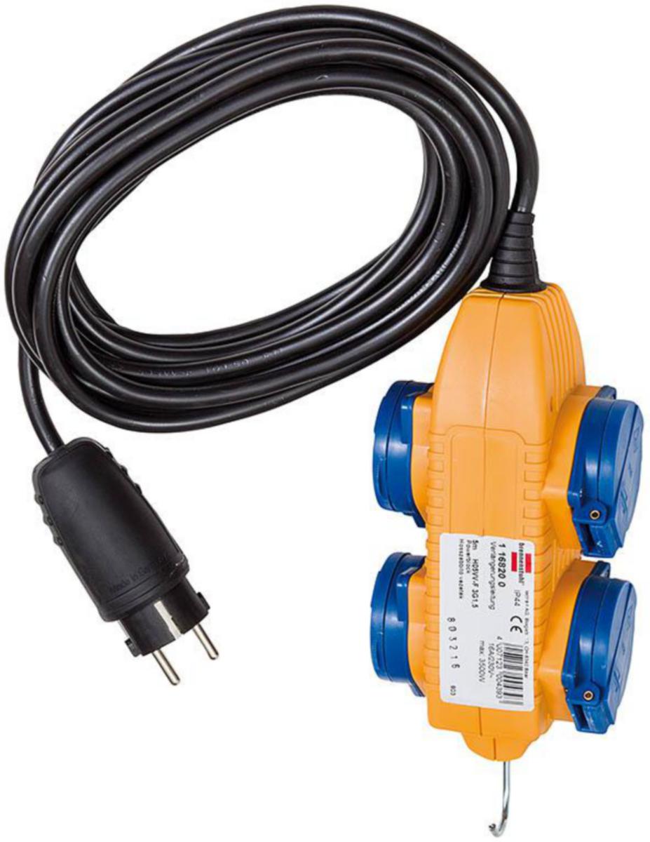 Jatkojohto Brennenstuhl kumia H07RN-F - JATKOJOHTO BRENNENSTUHL 4-OS 10m H07RN-F 3G1.5 IP44