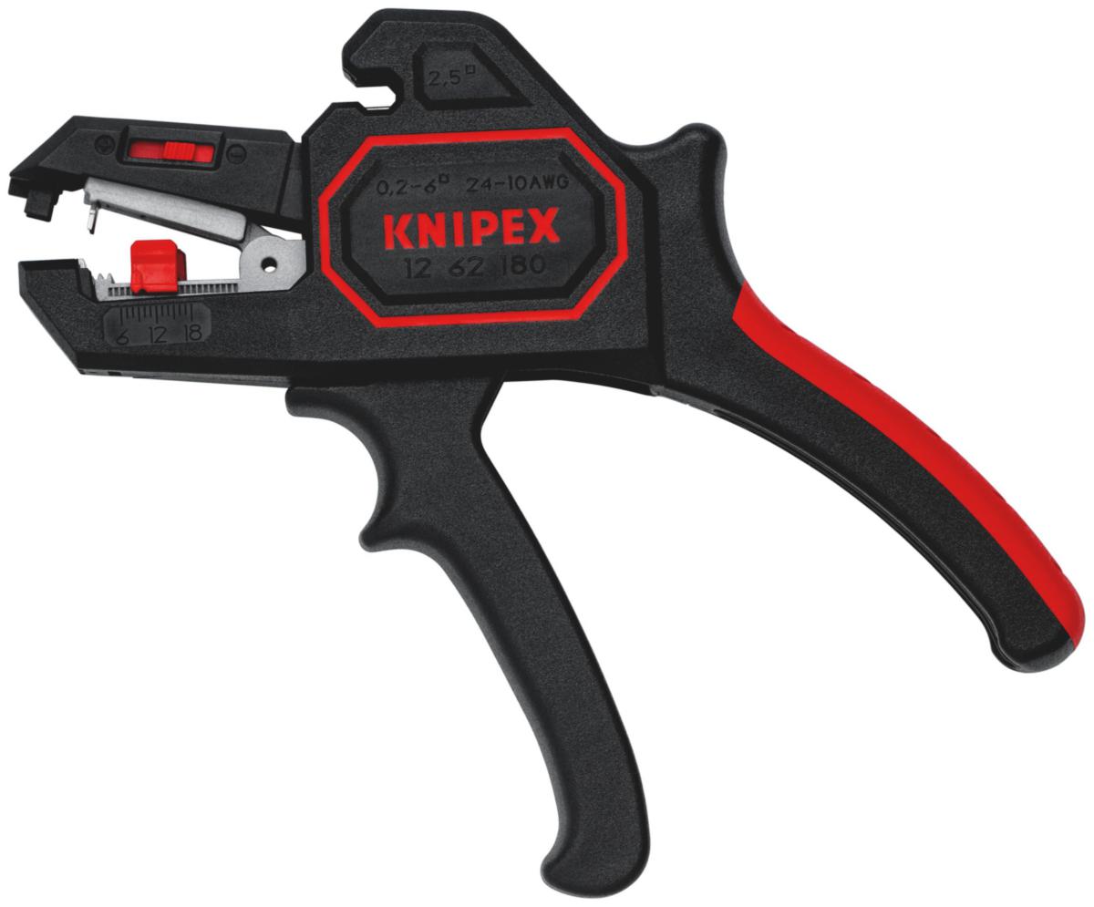 Automaattikuorija Knipex 1262 180mm - KAAPELINKUORIJA 0.2-6.0 SB KNIPEX 1262180SB MV