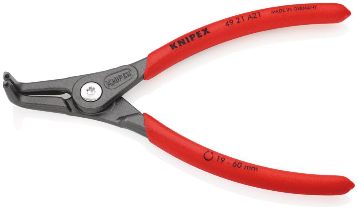 Tarkkuuslukkorengaspihdit Knipex 4921 ulkorenkaisiin - LUKKORENGASPIHTI UPT19-60SB KNIPEX 4921A21SB MV