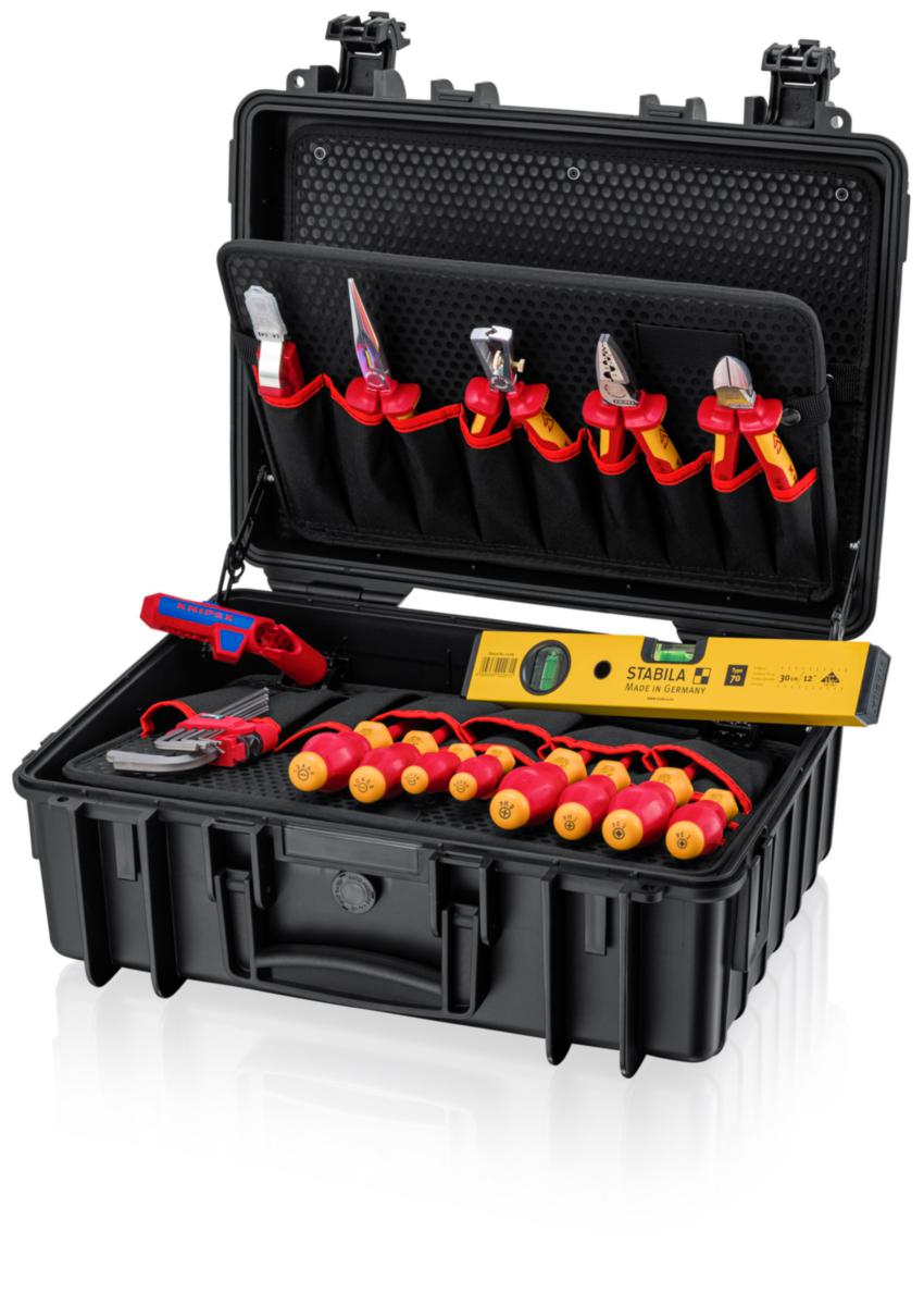 Työkalusarja Knipex "Robust23 Start" Elektro 16-osainen - TYÖKALUVALIKOIMA 16-OS SÄHKÖ KNIPEX ROBUST23 LAUKKU
