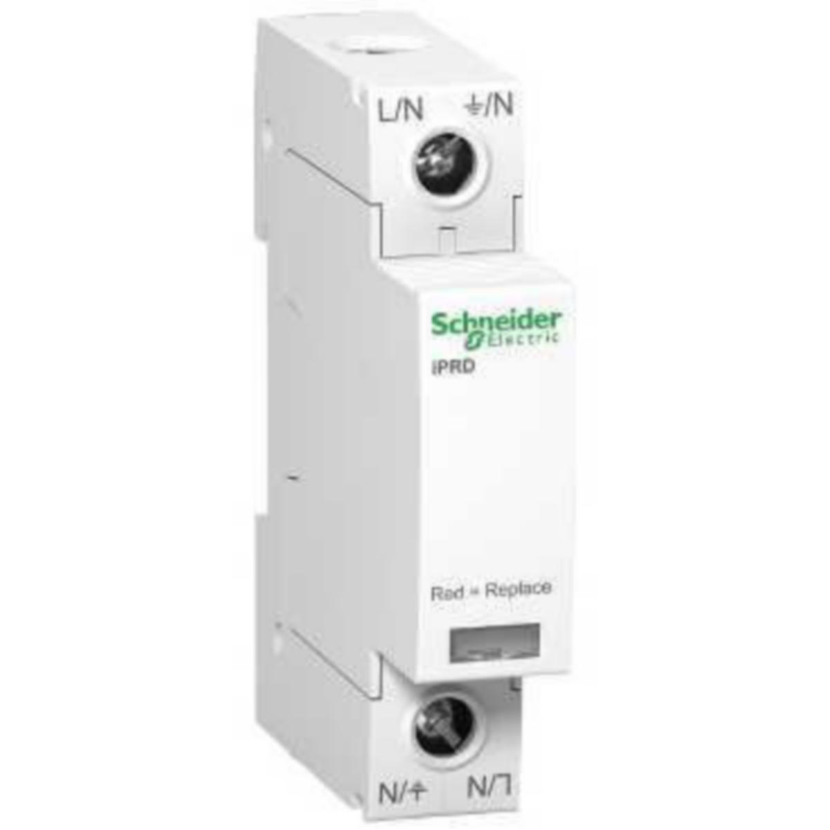 Ylijännitesuoja kiinteistö Schneider Electric Acti 9 - YLIJÄNNITESUOJA KIINTEIS ACTI9 IPRD T2 20 1P L/N+PE