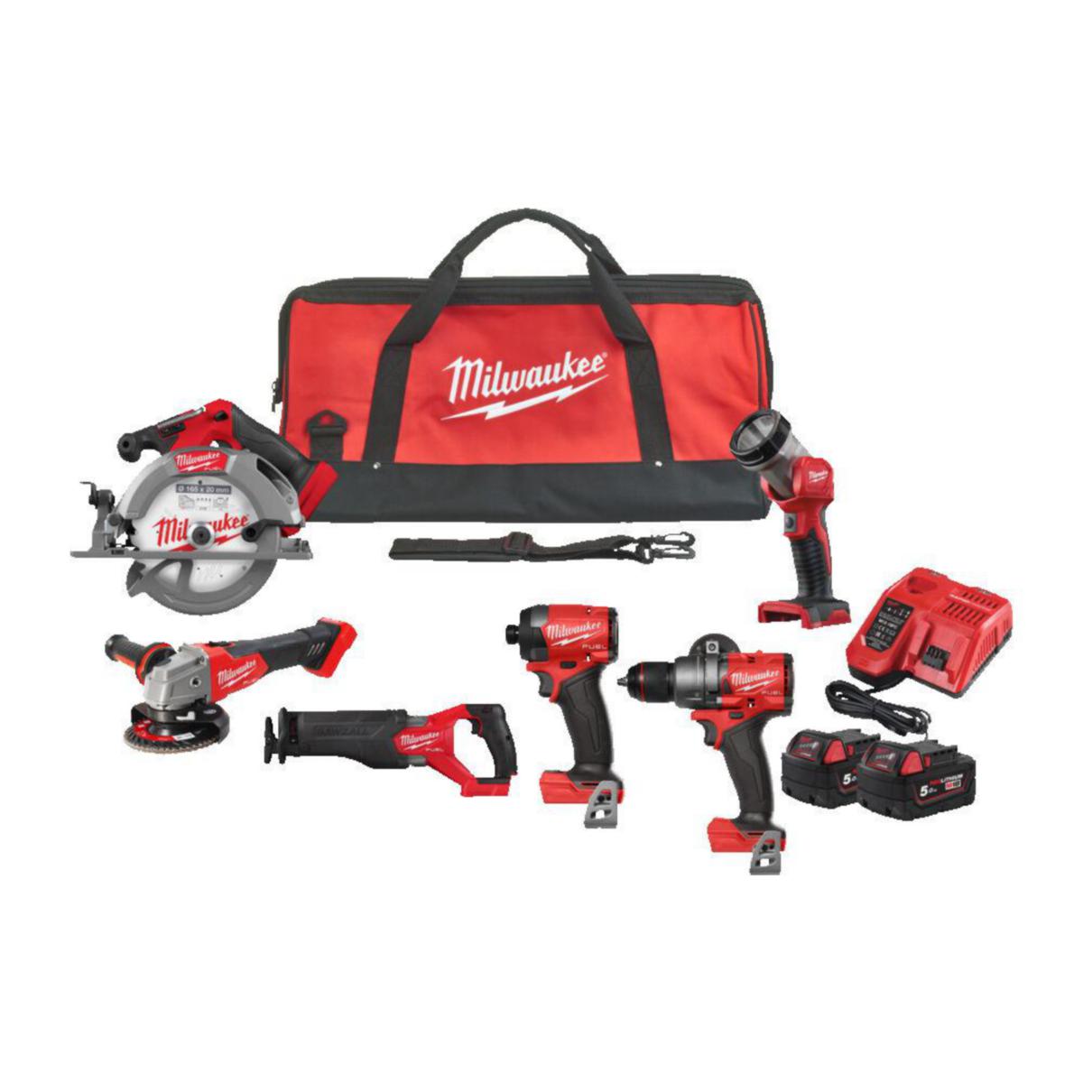 Akkukonesarja Milwaukee M18 FPP6G3-502B - AKKUKONESARJA MILWAUKEE M18 FPP6G3-502B