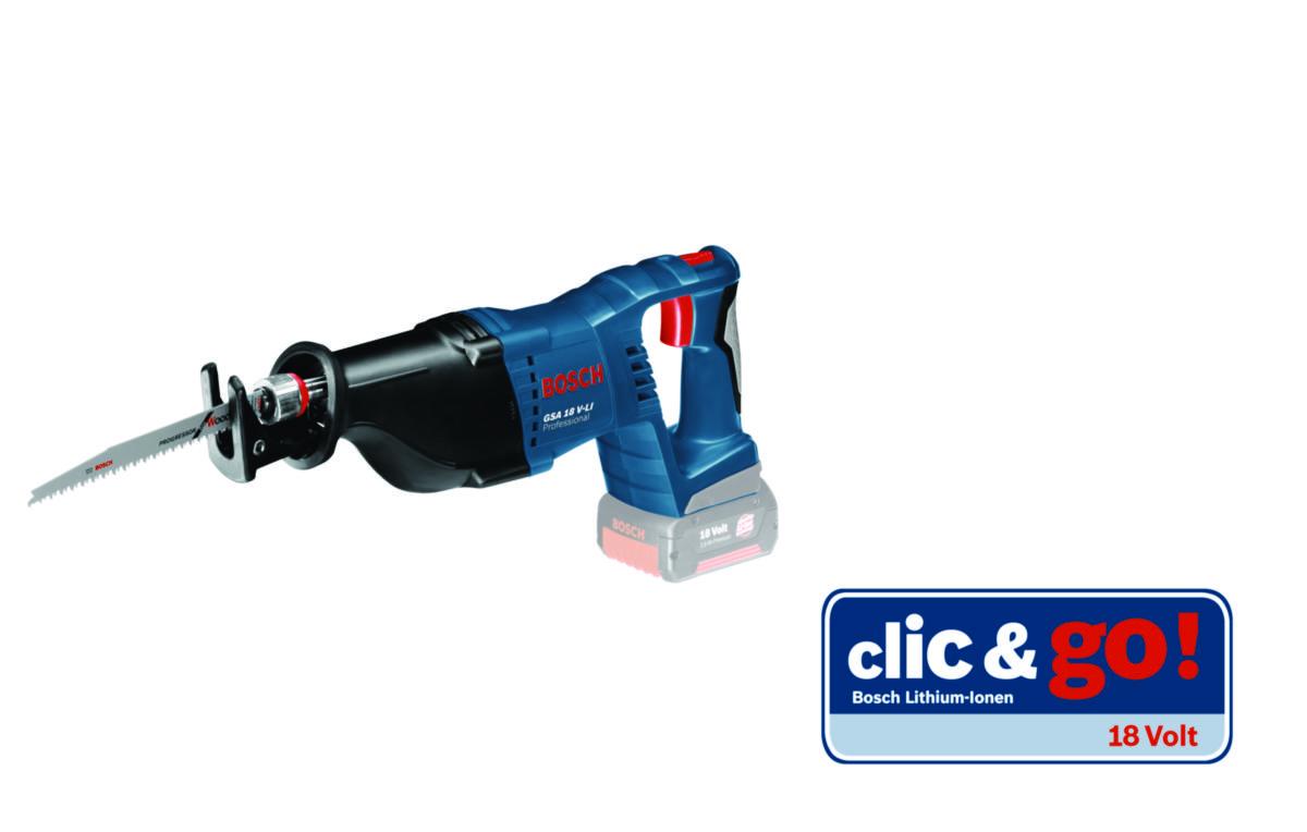 Akkupuukkosaha Bosch GSA 18V-LI Solo - AKKUPUUKKOSAHA RUNKO BOSCH GSA 18 V-LI. SOLO