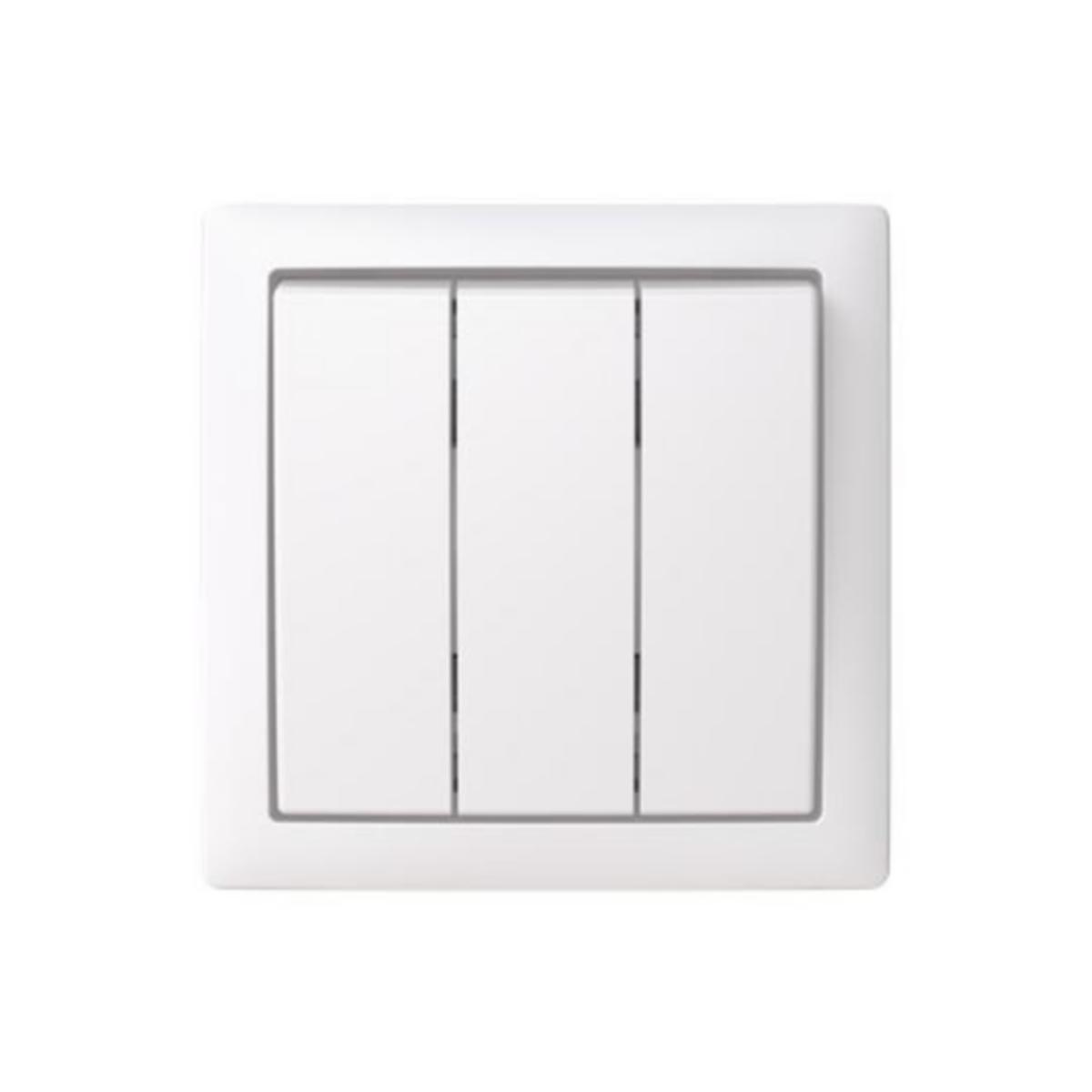 Kytkin ABB Saga pinta-asennus 1+1+1, IP21 - KYTKIN SAGA 1+1+1/16AX/250V/IP21 PPJ 2X VA