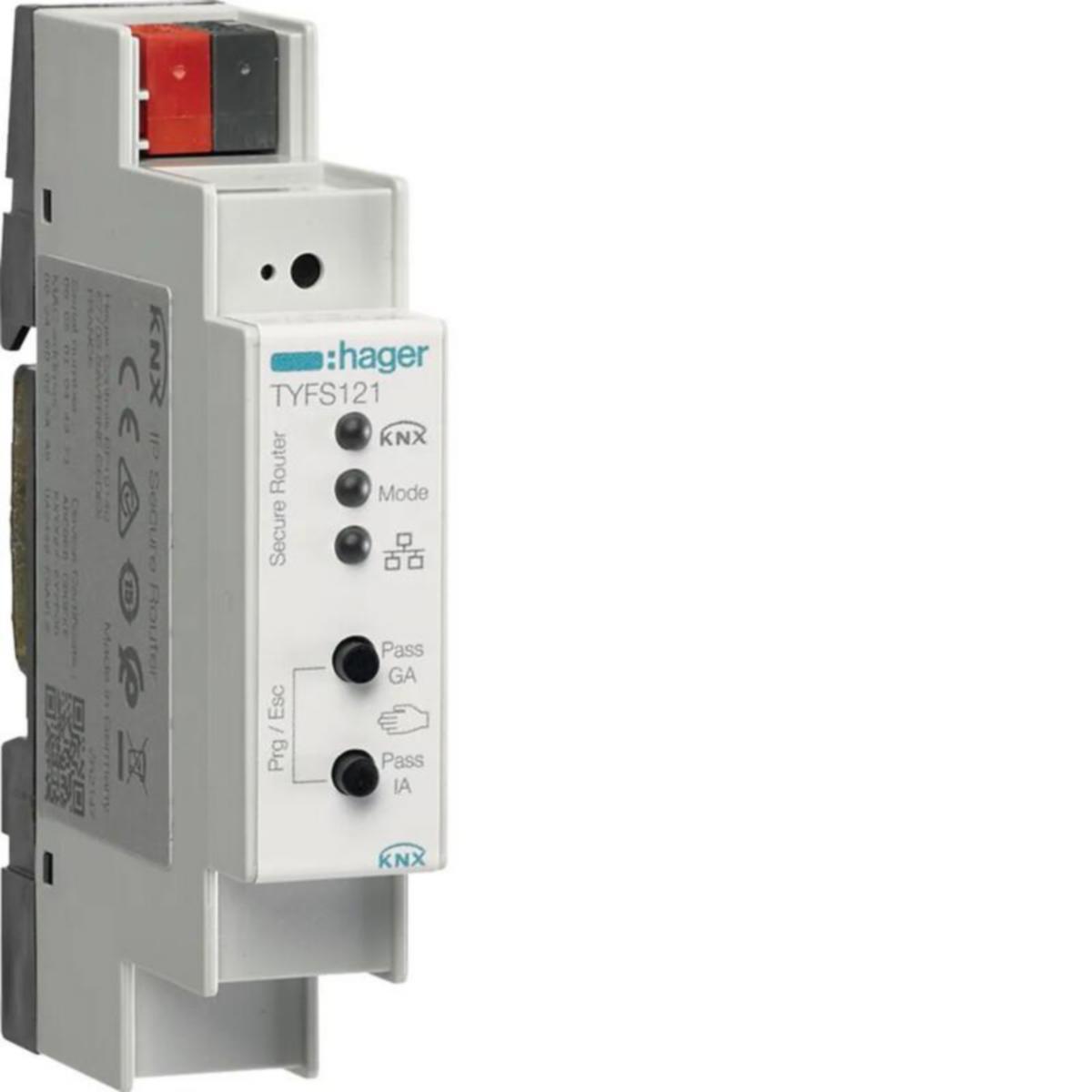 Liitäntäportti Hager KNX ETS - LIITÄNTÄPORTTI KNX KNX ETS TYFS121 IP/KNX SECURE 1M DIN