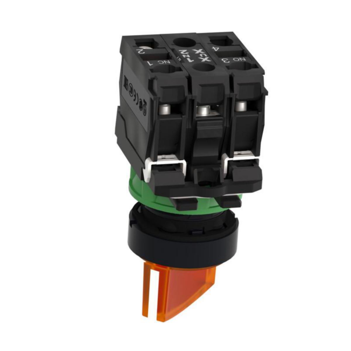 Valonväännin LED Schneider Electric Harmony XB5AK - VÄÄNNIN HARMONY XB5AK125B5 LED 24V KELTAINEN