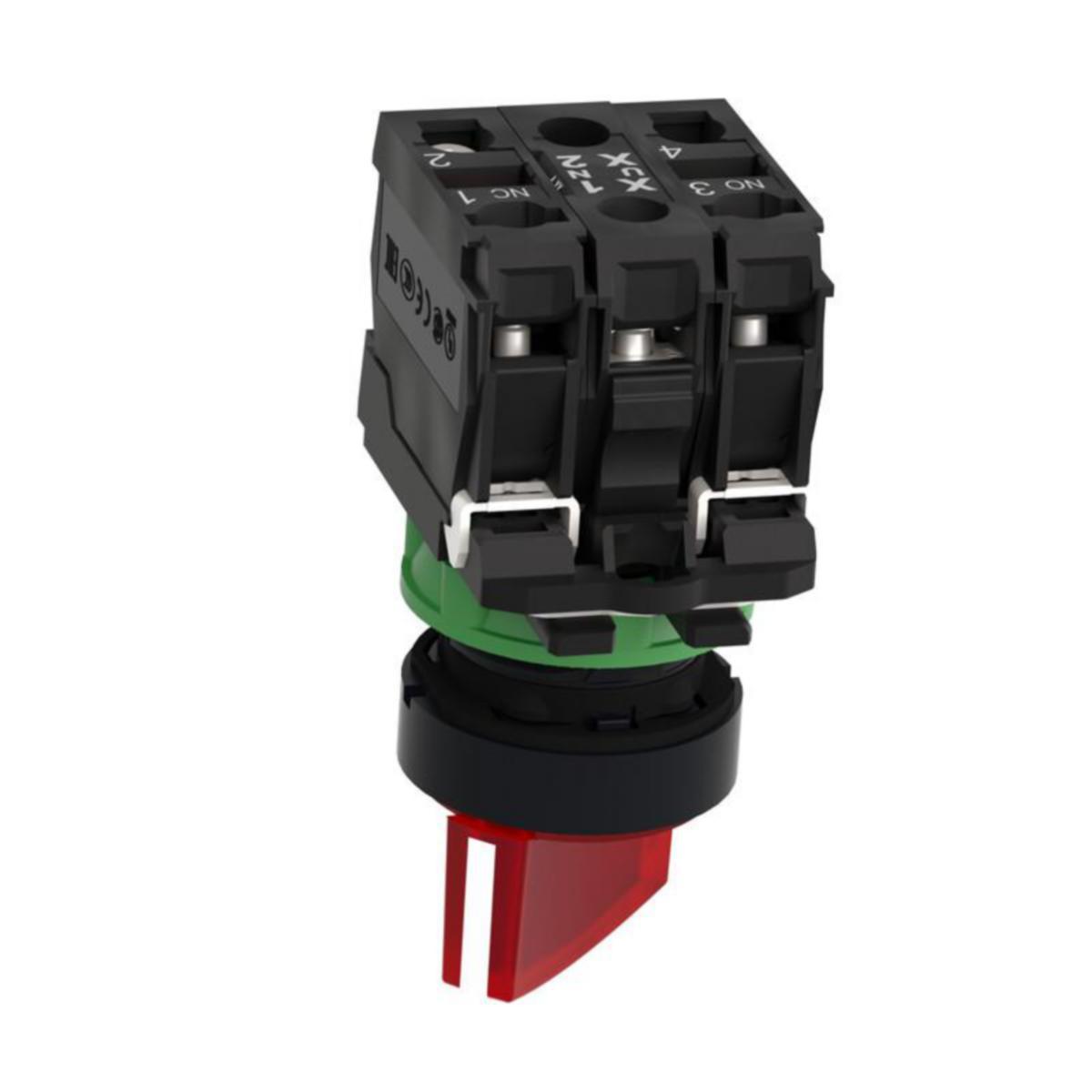 Valonväännin LED Schneider Electric Harmony XB5AK - VÄÄNNIN HARMONY XB5AK124M5 LED 230VAC PUNAINEN