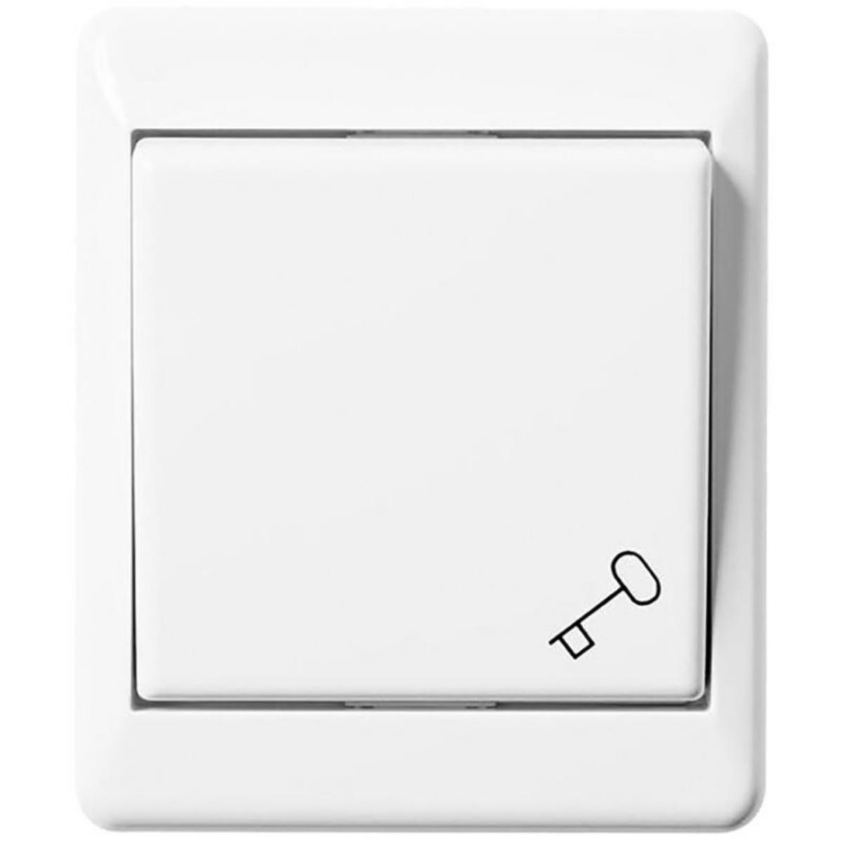 Painike ELKO RS Nordic pinta avainsymbolilla - PAINIKE ELKO RS NORDIC 6/16A/250V/IP21 PPR IMP VAL